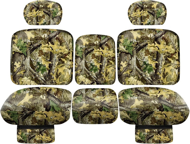 BORDAN UTV Waterproof Seat Cover for Can-Am Defender DPS MAX 6X6 PRO 2016-2025, Heavy Duty 1680D Camo Seat Covers Set for UTV Can-Am Full Protection Outdoor(8 PCS) - Image 1